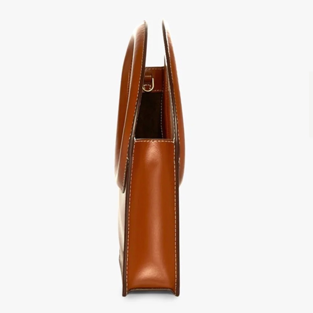 STAUD Tan Limone Leather Crossbody Bag - Picture 6 of 10